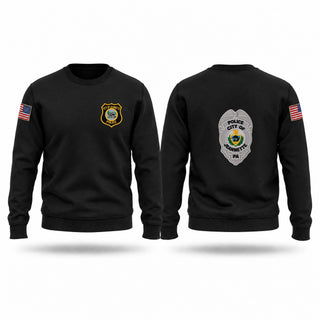Crew Neck Sweatshirt, Jeannette PD, Police, Teamtime, Team time, sublimation, custom sports apparel, team uniforms, spirit wear, spiritwear, sports uniforms, custom shirts, team store, custom team store, fundraiser sports, apparel fundraiser