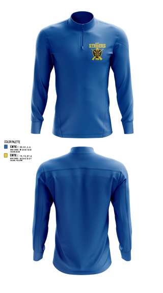 Quarter Zip Jacket, CST Strikers, Spirit Store, Teamtime, Team time, sublimation, custom sports apparel, team uniforms, spirit wear, spiritwear, sports uniforms, custom shirts, team store, custom team store, fundraiser sports, apparel fundraiser