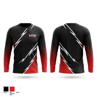 Long Sleeve Performance Shirt, Vito Official, Men's Basketball, Teamtime, Team time, sublimation, custom sports apparel, team uniforms, spirit wear, spiritwear, sports uniforms, custom shirts, team store, custom team store, fundraiser sports, apparel fundraiser