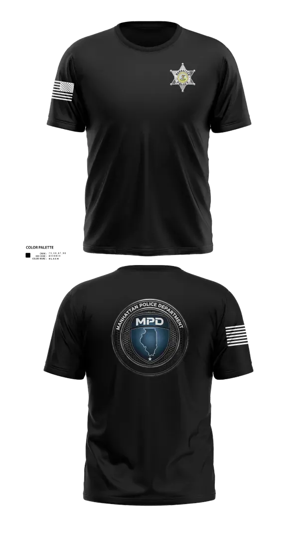 Short Sleeve Performance Shirt, Manhattan Police Department, , Teamtime, Team time, sublimation, custom sports apparel, team uniforms, spirit wear, spiritwear, sports uniforms, custom shirts, team store, custom team store, fundraiser sports, apparel fundraiser