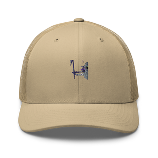 A BTRY 1-163D FA Reg 50980538 Retro Trucker Hat | Yupoong 6606