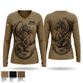 354th Chemical Co Women's Long Sleeve V-neck Shirt - 1