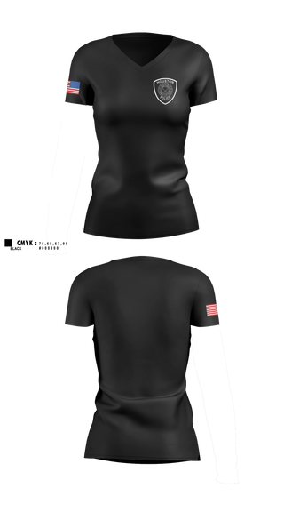Womens Short Sleeve Vneck Shirt, Houston Police Northeast Patrol, Police, Teamtime, Team time, sublimation, custom sports apparel, team uniforms, spirit wear, spiritwear, sports uniforms, custom shirts, team store, custom team store, fundraiser sports, apparel fundraiser