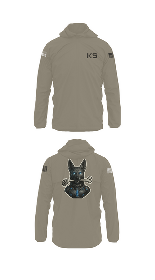 Windbreaker, Willoughby K9, Police, Teamtime, Team time, sublimation, custom sports apparel, team uniforms, spirit wear, spiritwear, sports uniforms, custom shirts, team store, custom team store, fundraiser sports, apparel fundraiser