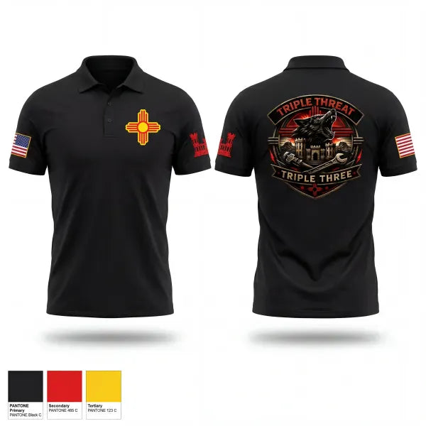 Short Sleeve Performance Polo, 333rd Engineer Detachment, Army, Teamtime, Team time, sublimation, custom sports apparel, team uniforms, spirit wear, spiritwear, sports uniforms, custom shirts, team store, custom team store, fundraiser sports, apparel fundraiser