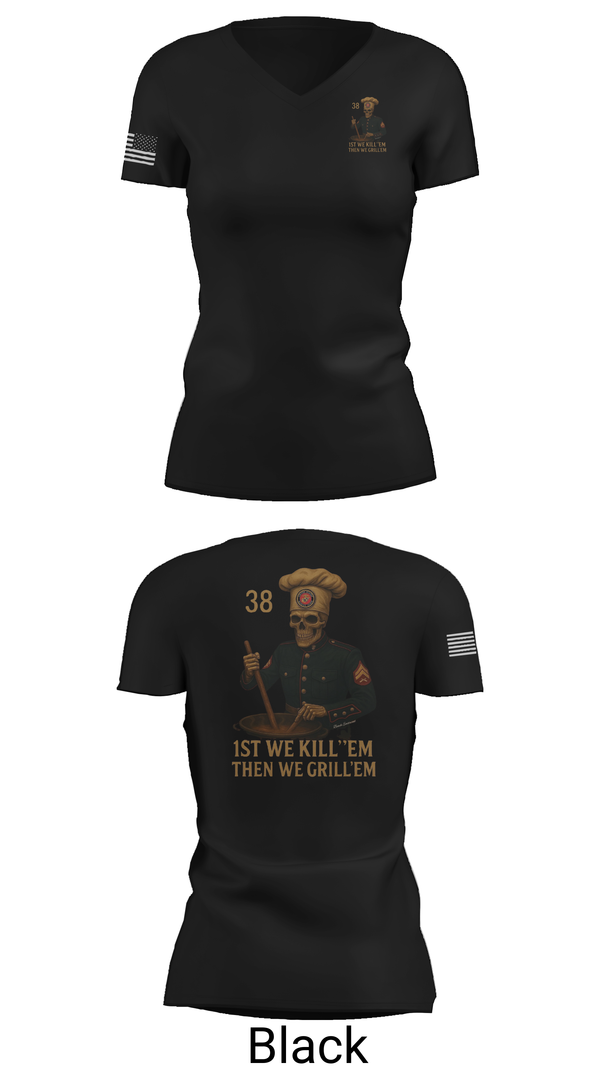 Womens Short Sleeve Vneck Shirt, 1/1, Marines, Teamtime, Team time, sublimation, custom sports apparel, team uniforms, spirit wear, spiritwear, sports uniforms, custom shirts, team store, custom team store, fundraiser sports, apparel fundraiser