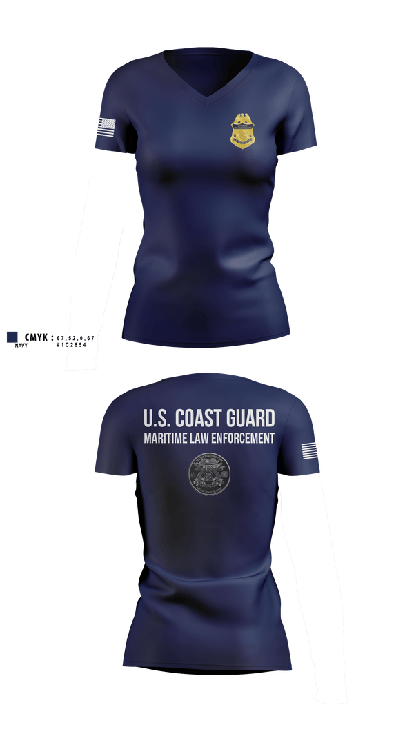 Womens Short Sleeve Vneck Shirt, Sector Miami Boarding Team, Coast Guard, Teamtime, Team time, sublimation, custom sports apparel, team uniforms, spirit wear, spiritwear, sports uniforms, custom shirts, team store, custom team store, fundraiser sports, apparel fundraiser