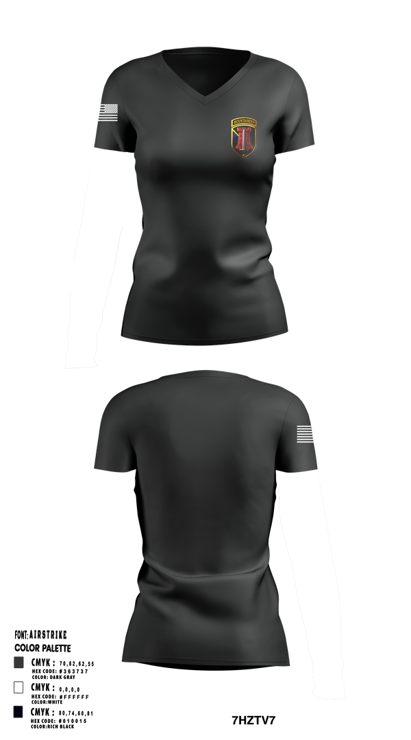 Womens Short Sleeve Vneck Shirt, 204th MEB Mountaineers, Army, Teamtime, Team time, sublimation, custom sports apparel, team uniforms, spirit wear, spiritwear, sports uniforms, custom shirts, team store, custom team store, fundraiser sports, apparel fundraiser