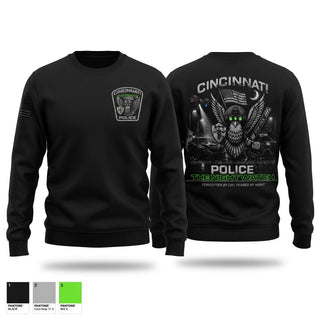 Crew Neck Sweatshirt, Cincinnati Police Night Shift, Police, Teamtime, Team time, sublimation, custom sports apparel, team uniforms, spirit wear, spiritwear, sports uniforms, custom shirts, team store, custom team store, fundraiser sports, apparel fundraiser