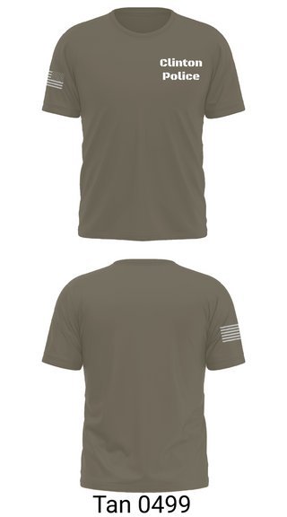 Short Sleeve Performance Shirt, Clinton Police, Police, Teamtime, Team time, sublimation, custom sports apparel, team uniforms, spirit wear, spiritwear, sports uniforms, custom shirts, team store, custom team store, fundraiser sports, apparel fundraiser