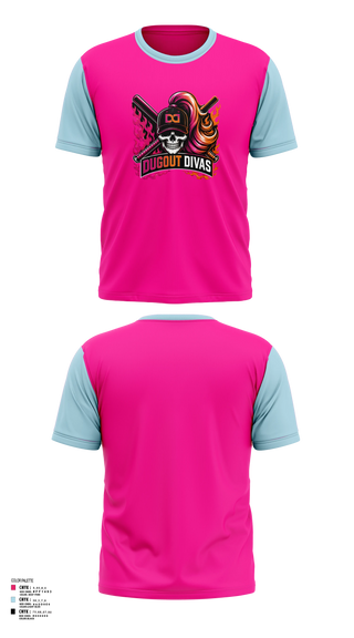 Short Sleeve Performance Shirt, Dugout divas, Softball, Teamtime, Team time, sublimation, custom sports apparel, team uniforms, spirit wear, spiritwear, sports uniforms, custom shirts, team store, custom team store, fundraiser sports, apparel fundraiser