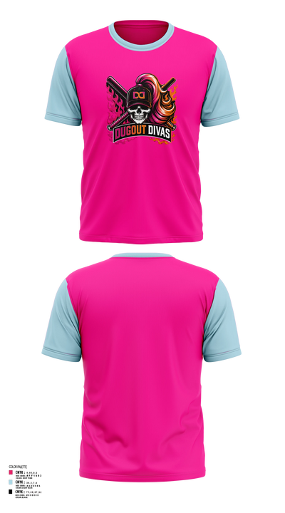 Dugout divas 33189560 Short Sleeve Performance Shirt - 6