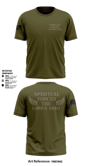 Old School Cotton Shirt, Spiritual Forces The Lords Army, Army, Teamtime, Team time, sublimation, custom sports apparel, team uniforms, spirit wear, spiritwear, sports uniforms, custom shirts, team store, custom team store, fundraiser sports, apparel fundraiser