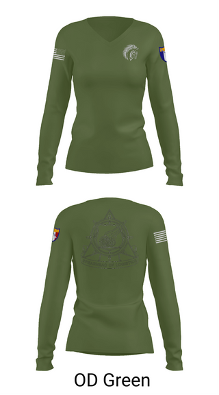 Womens Long Sleeve Vneck Shirt, 2112th Transportation Company, , Teamtime, Team time, sublimation, custom sports apparel, team uniforms, spirit wear, spiritwear, sports uniforms, custom shirts, team store, custom team store, fundraiser sports, apparel fundraiser