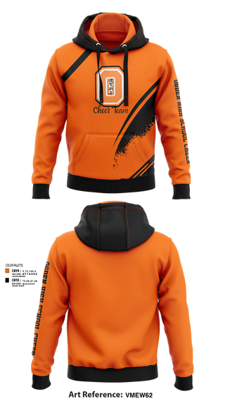 Hoodie, Ogden High School Cheer, Cheer, Teamtime, Team time, sublimation, custom sports apparel, team uniforms, spirit wear, spiritwear, sports uniforms, custom shirts, team store, custom team store, fundraiser sports, apparel fundraiser