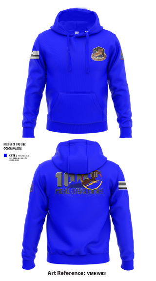 Hoodie, 100th Missile Defense Brigade, , Teamtime, Team time, sublimation, custom sports apparel, team uniforms, spirit wear, spiritwear, sports uniforms, custom shirts, team store, custom team store, fundraiser sports, apparel fundraiser