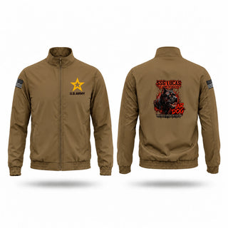 Windbreaker, 1B5W Winchester, Army, Teamtime, Team time, sublimation, custom sports apparel, team uniforms, spirit wear, spiritwear, sports uniforms, custom shirts, team store, custom team store, fundraiser sports, apparel fundraiser