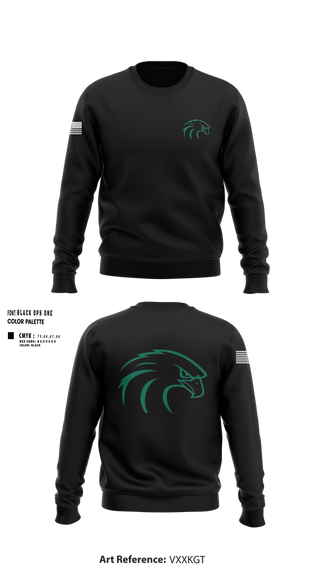 Crew Neck Sweatshirt, River Hawks, Army, Teamtime, Team time, sublimation, custom sports apparel, team uniforms, spirit wear, spiritwear, sports uniforms, custom shirts, team store, custom team store, fundraiser sports, apparel fundraiser