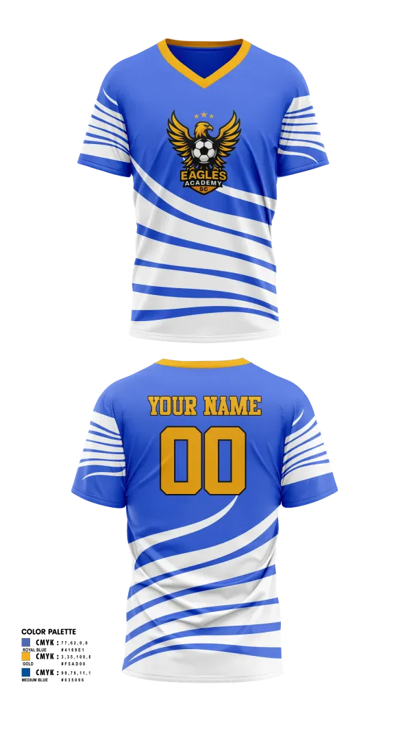 Mens Soccer Jersey, Eagles Academy SC, Men's Soccer, Teamtime, Team time, sublimation, custom sports apparel, team uniforms, spirit wear, spiritwear, sports uniforms, custom shirts, team store, custom team store, fundraiser sports, apparel fundraiser