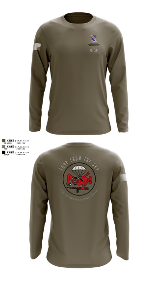 Long Sleeve Performance Shirt, CCo, 1-508PIR (OG), Army, Teamtime, Team time, sublimation, custom sports apparel, team uniforms, spirit wear, spiritwear, sports uniforms, custom shirts, team store, custom team store, fundraiser sports, apparel fundraiser