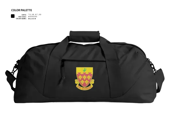 Duffle Bag, 1-77 FA Bravo Btry, Army, Teamtime, Team time, sublimation, custom sports apparel, team uniforms, spirit wear, spiritwear, sports uniforms, custom shirts, team store, custom team store, fundraiser sports, apparel fundraiser