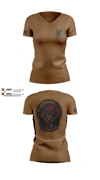 Womens Short Sleeve Vneck Shirt, 411Th CBRN, Army, Teamtime, Team time, sublimation, custom sports apparel, team uniforms, spirit wear, spiritwear, sports uniforms, custom shirts, team store, custom team store, fundraiser sports, apparel fundraiser