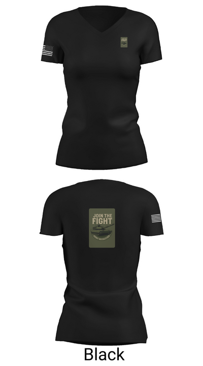Army Recruiting 10395648 Women's Short Sleeve V-neck Shirt - 28