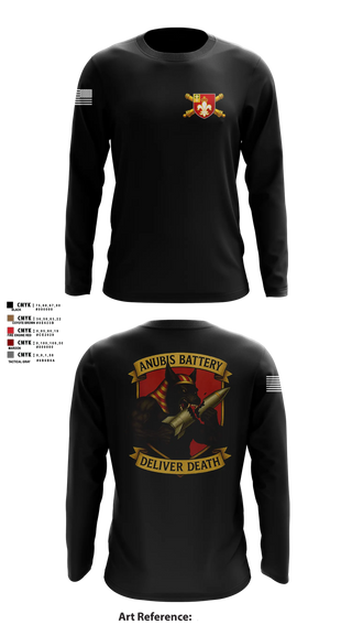 Long Sleeve Performance Shirt, Anubis Battery, 3-12 FA, Army, Teamtime, Team time, sublimation, custom sports apparel, team uniforms, spirit wear, spiritwear, sports uniforms, custom shirts, team store, custom team store, fundraiser sports, apparel fundraiser