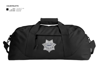 Duffle Bag, Coalinga Police Department, Police, Teamtime, Team time, sublimation, custom sports apparel, team uniforms, spirit wear, spiritwear, sports uniforms, custom shirts, team store, custom team store, fundraiser sports, apparel fundraiser