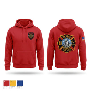 Hoodie, Barton Vol. Fire Dept., Fire Department, Teamtime, Team time, sublimation, custom sports apparel, team uniforms, spirit wear, spiritwear, sports uniforms, custom shirts, team store, custom team store, fundraiser sports, apparel fundraiser