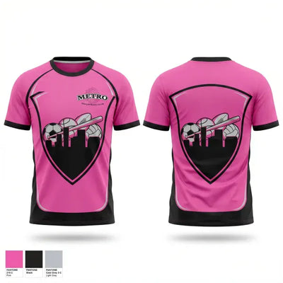 Metro Sports Center Volleyball 19908198 Short Sleeve Performance Shirt - 1