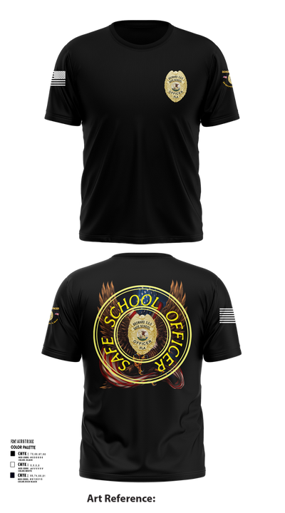 School officer 37316747 Short Sleeve Performance Shirt - 101