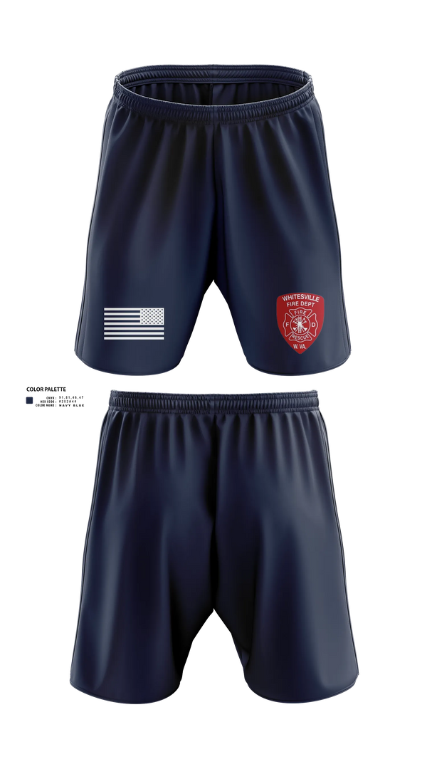 Athletic Shorts With Pockets, Whitesville Fire Department, Fire Department, Teamtime, Team time, sublimation, custom sports apparel, team uniforms, spirit wear, spiritwear, sports uniforms, custom shirts, team store, custom team store, fundraiser sports, apparel fundraiser