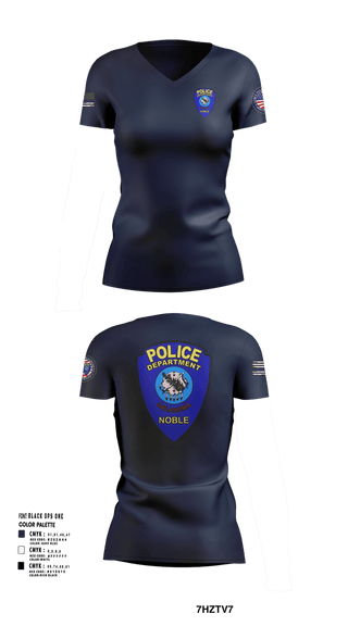 Womens Short Sleeve Vneck Shirt, Noble Police, Police, Teamtime, Team time, sublimation, custom sports apparel, team uniforms, spirit wear, spiritwear, sports uniforms, custom shirts, team store, custom team store, fundraiser sports, apparel fundraiser