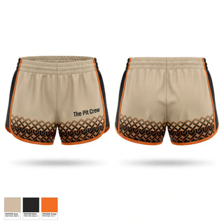 Womens Shorts, The Pit Crew, Wrestling, Teamtime, Team time, sublimation, custom sports apparel, team uniforms, spirit wear, spiritwear, sports uniforms, custom shirts, team store, custom team store, fundraiser sports, apparel fundraiser