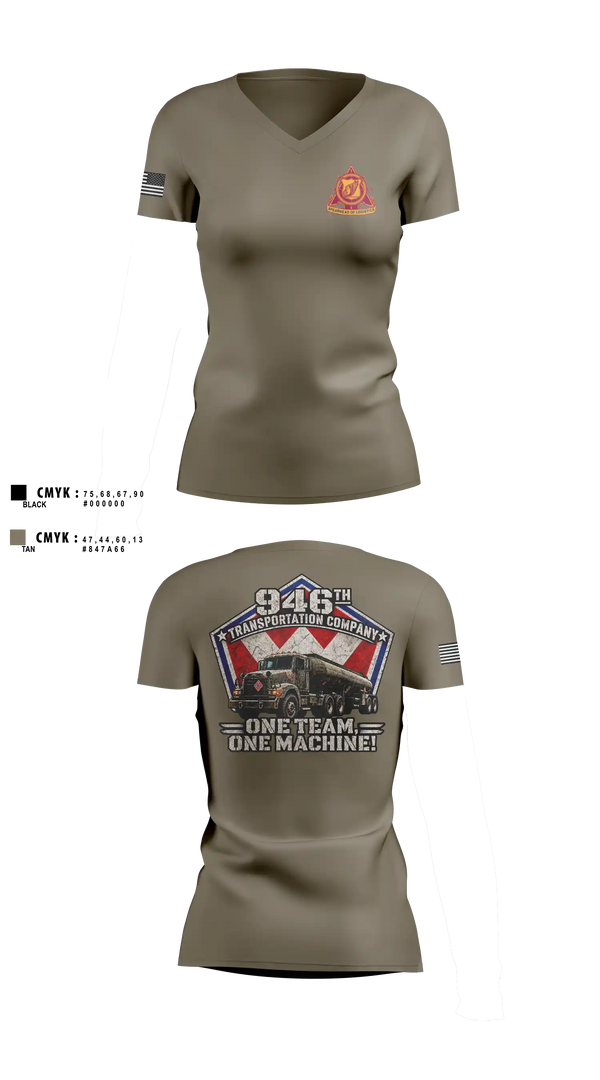 Womens Short Sleeve Vneck Shirt, 946th TC, Army, Teamtime, Team time, sublimation, custom sports apparel, team uniforms, spirit wear, spiritwear, sports uniforms, custom shirts, team store, custom team store, fundraiser sports, apparel fundraiser
