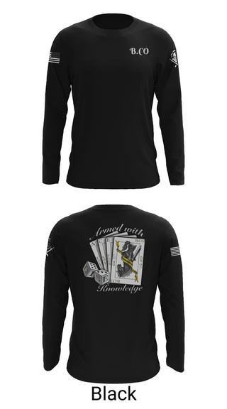 Long Sleeve Performance Shirt, Bravo Company 532ND Military Battalion, , Teamtime, Team time, sublimation, custom sports apparel, team uniforms, spirit wear, spiritwear, sports uniforms, custom shirts, team store, custom team store, fundraiser sports, apparel fundraiser
