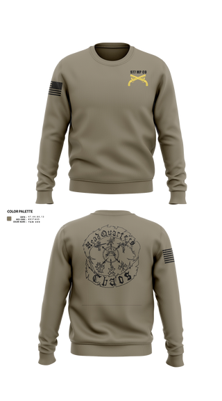 Crew Neck Sweatshirt, 977 HQ, Army, Teamtime, Team time, sublimation, custom sports apparel, team uniforms, spirit wear, spiritwear, sports uniforms, custom shirts, team store, custom team store, fundraiser sports, apparel fundraiser