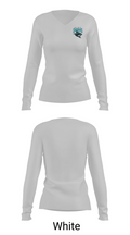 Rosemary Clarke Middle School Cheer 20621006 Women's Long Sleeve V-neck Shirt - 16