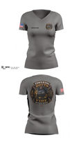 Tawakoni South Volunteer Fire Department Women's Short Sleeve V-neck Shirt - 3