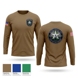 Long Sleeve Performance Shirt, The Colony Police Mental Health Unit, Police, Teamtime, Team time, sublimation, custom sports apparel, team uniforms, spirit wear, spiritwear, sports uniforms, custom shirts, team store, custom team store, fundraiser sports, apparel fundraiser