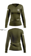 Bedford County Sheriff SWAT 54798804 Women's Long Sleeve V-neck Shirt - 100