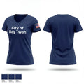City of Day Twah 13365937 Women's Short Sleeve V-neck Shirt - 1