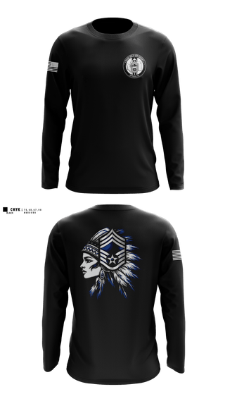 Long Sleeve Performance Shirt, Fairchild AFB Chiefs, Air Force, Teamtime, Team time, sublimation, custom sports apparel, team uniforms, spirit wear, spiritwear, sports uniforms, custom shirts, team store, custom team store, fundraiser sports, apparel fundraiser