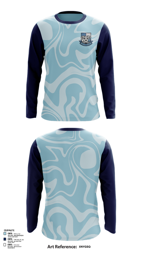 Long Sleeve Performance Shirt, Blaine Bengals, Men's Soccer, Teamtime, Team time, sublimation, custom sports apparel, team uniforms, spirit wear, spiritwear, sports uniforms, custom shirts, team store, custom team store, fundraiser sports, apparel fundraiser