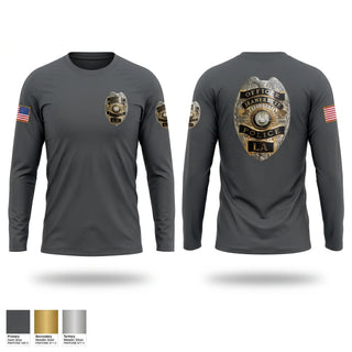 Long Sleeve Performance Shirt, Jeanerette Police Department, Police, Teamtime, Team time, sublimation, custom sports apparel, team uniforms, spirit wear, spiritwear, sports uniforms, custom shirts, team store, custom team store, fundraiser sports, apparel fundraiser