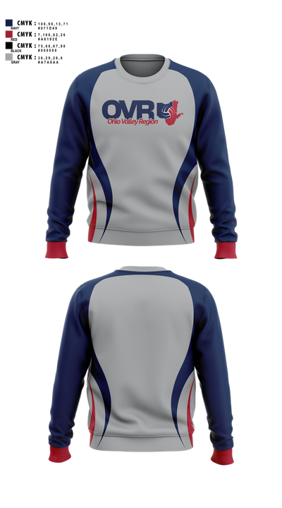 Ohio Valley Region Volleyball 78504074 Crew Neck Sweatshirt - 3