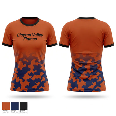 Clayton Valley Flames Short Sleeve Performance Shirt - 1