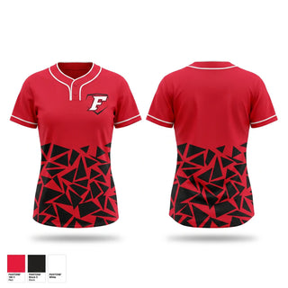 Two Button Softball Jersey, Cap City Force - Gray, Softball, Teamtime, Team time, sublimation, custom sports apparel, team uniforms, spirit wear, spiritwear, sports uniforms, custom shirts, team store, custom team store, fundraiser sports, apparel fundraiser