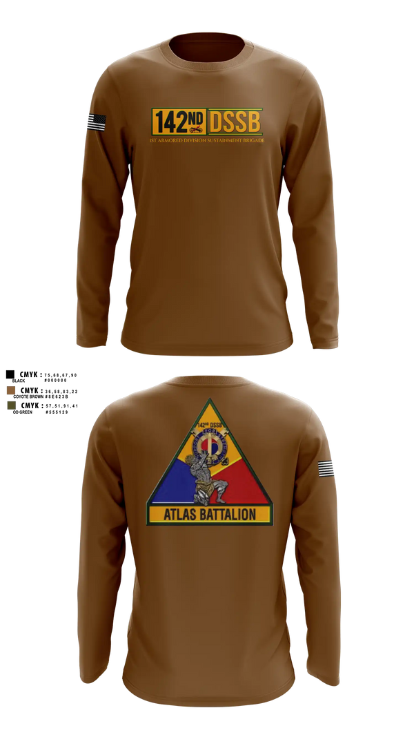 Long Sleeve Performance Shirt, 142d DSSB, Army, Teamtime, Team time, sublimation, custom sports apparel, team uniforms, spirit wear, spiritwear, sports uniforms, custom shirts, team store, custom team store, fundraiser sports, apparel fundraiser